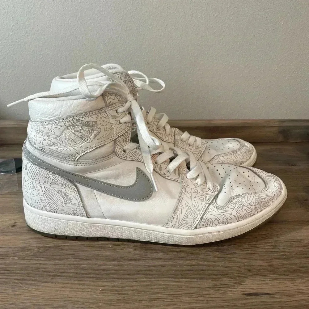 Nike Air Jordan 1 Retro High OG 30 Year Anniversary Laser Shoes Men's Sz 13 - Picture 2 of 11